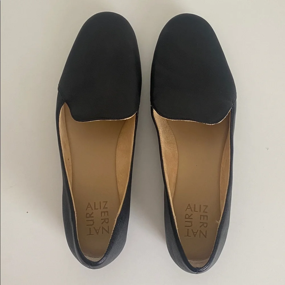 Naturalizer Black Leather Loafers - Picture 8 of 14